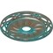 Ekena Millwork Loera Ceiling Medallion (Canopies up to 6 1/4"), 26 5/8"OD x 4 1/2"ID x 1 3/8"P, Copper Green Patina CM26LOCGS - alternate 3